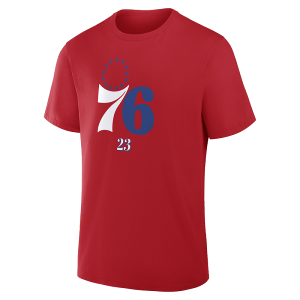 Футболка Philadelphia 76ers LeBron James Fanatics Red In The Paint Name & Number
