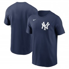 New York Yankees Nike Navy Fuse Wordmark T-Shirt