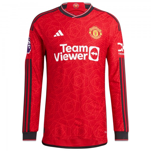 Игровая форма  Manchester United adidas 2023/24 Home Authentic Custom - Red