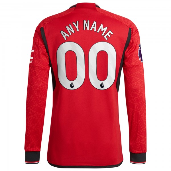 Игровая форма  Manchester United adidas 2023/24 Home Authentic Custom - Red