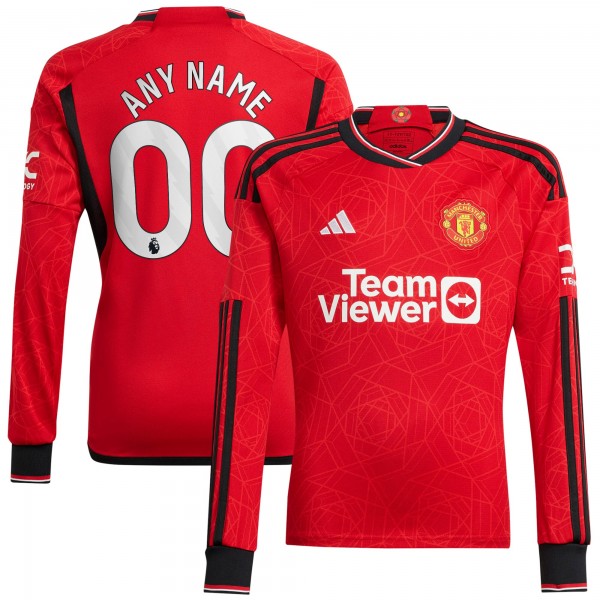 Игровая форма  Manchester United adidas 2023/24 Home Replica Custom - Red