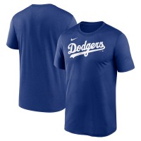 Los Angeles Dodgers Nike Royal Legend Fuse Wordmark T-Shirt