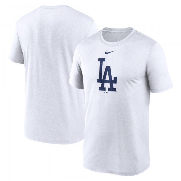 Los Angeles Dodgers Nike White Legend Fuse Large Logo Dri-FIT T-Shirt