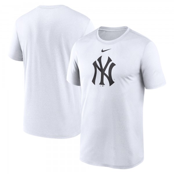 New York Yankees Nike White Legend Fuse Large Logo Performance T-Shirt