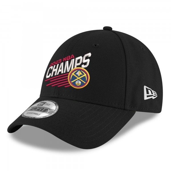 Чемпионская бейсболка Denver Nuggets New Era 2023 NBA Finals Champions Slant Fast 9FORTY - Black