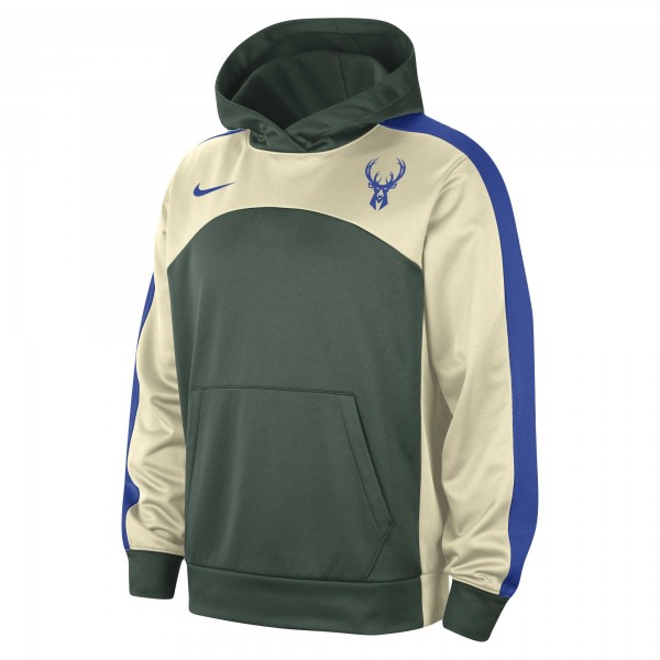Толстовка Milwaukee Bucks Nike Authentic Starting Five Force Performance - Hunter Green/Cream