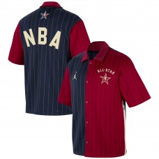 Рубашка на кнопках Jordan Brand 2024 NBA All-Star Game Authentic Showtime - Crimson/Navy