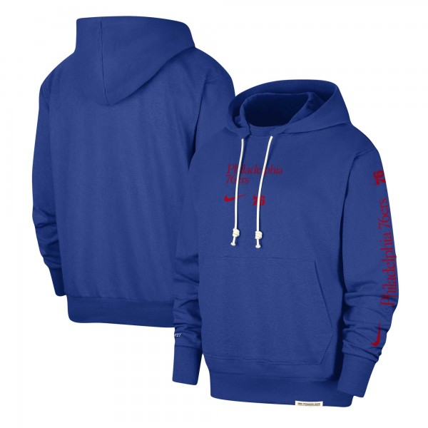 Philadelphia 76ers Nike Royal Authentic Performance Pullover Hoodie