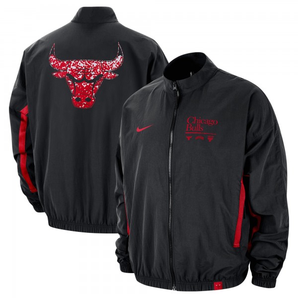 Куртка на молнии Chicago Bulls Nike Courtside Vintage Warmup - Black
