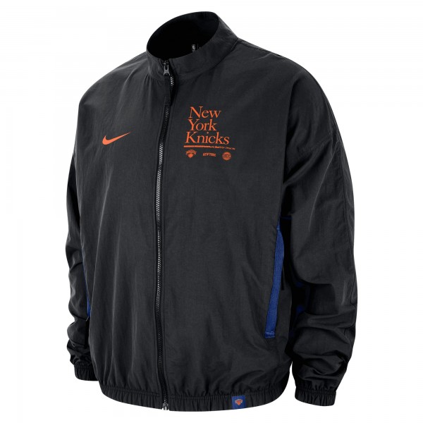 Кофта на молнии New York Knicks Nike Courtside Vintage Warmup - Black