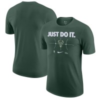 Футболка Milwaukee Bucks Nike Just Do It - Hunter Green