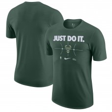 Футболка Milwaukee Bucks Nike Just Do It - Hunter Green