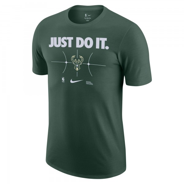 Футболка Milwaukee Bucks Nike Just Do It - Hunter Green