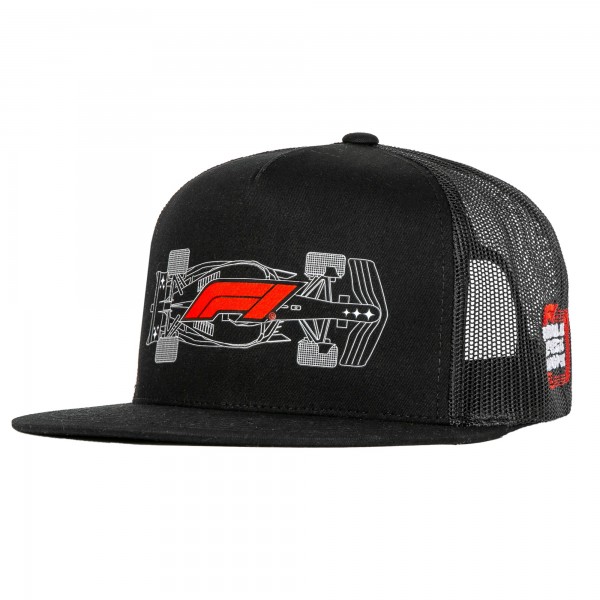 Бейсболка Formula 1 Unisex Las Vegas Grand Prix Race Ready Trucker - Black