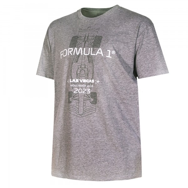 Футболка Formula 1 Unisex Las Vegas Grand Prix Race Ready - Heather Gray