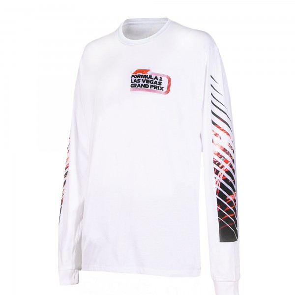 Футболка с длинным рукавом Formula 1 Unisex Las Vegas Grand Prix Classic - White