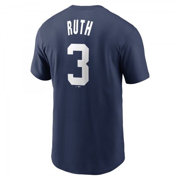 New York Yankees Babe Ruth Nike Navy Fuse Name & Number T-Shirt