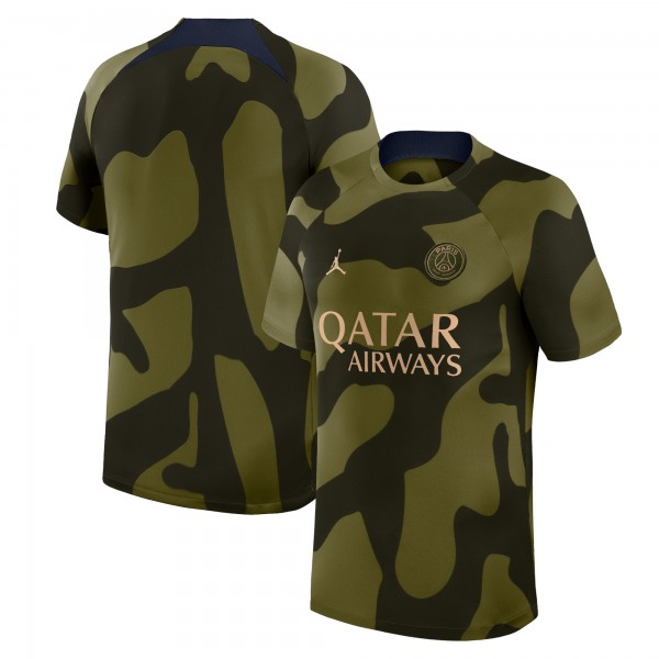 Футболка Paris Saint-Germain Nike 2023/24 Academy Pro Pre-Match - Olive