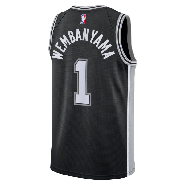 Подростковая San Antonio Spurs Victor Wembanyama Nike Black Swingman Jersey - Icon Edition