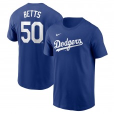 Los Angeles Dodgers Mookie Betts Nike Royal Fuse Name & Number T-Shirt