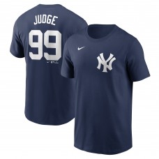 New York Yankees Aaron Judge Nike Navy Fuse Name & Number T-Shirt