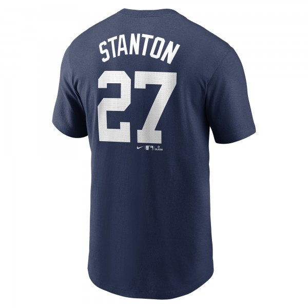 New York Yankees Giancarlo Stanton Nike Navy Fuse Name & Number T-Shirt