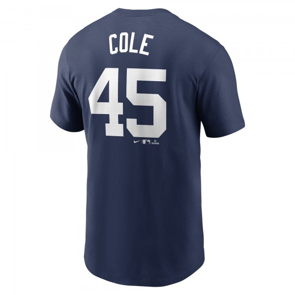 New York Yankees Gerrit Cole Nike Navy Fuse Name & Number T-Shirt