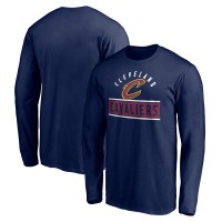 Cleveland Cavaliers Navy Team Arch Knockout Long Sleeve T-Shirt