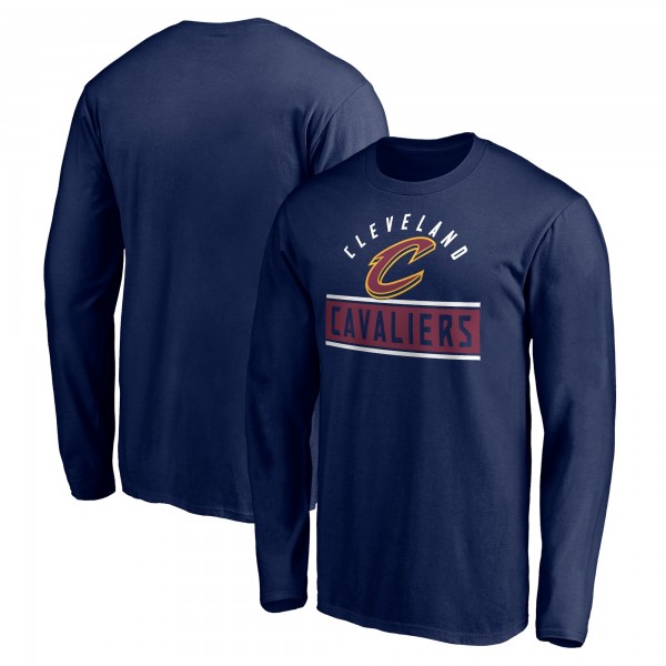 Cleveland Cavaliers Navy Team Arch Knockout Long Sleeve T-Shirt