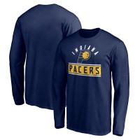 Indiana Pacers Navy Team Arch Knockout Long Sleeve T-Shirt