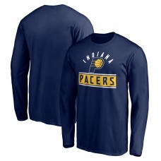 Indiana Pacers Navy Team Arch Knockout Long Sleeve T-Shirt