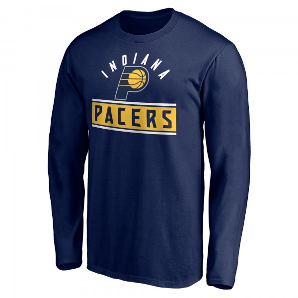 Indiana Pacers Navy Team Arch Knockout Long Sleeve T-Shirt