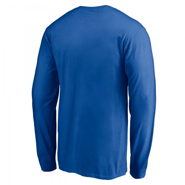 New York Knicks Blue Team Arch Knockout Long Sleeve T-Shirt