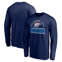 Футболка с длинным рукавом Oklahoma City Thunder Navy Team Arch Knockout