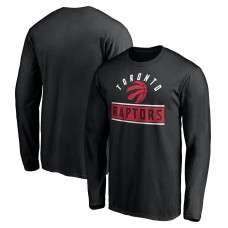Toronto Raptors Black Team Arch Knockout Long Sleeve T-Shirt