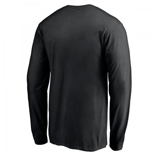 Toronto Raptors Black Team Arch Knockout Long Sleeve T-Shirt