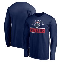 Washington Wizards Navy Team Arch Knockout Long Sleeve T-Shirt
