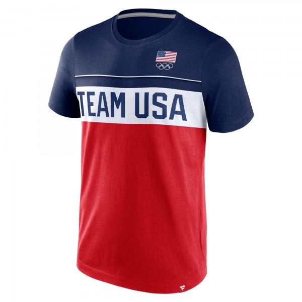 Футболка Team USA Fanatics Edge Depth - Red/Navy