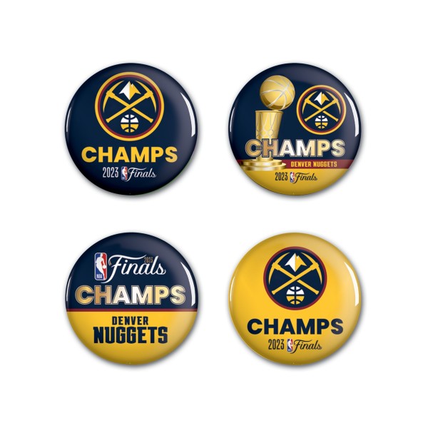 Denver Nuggets WinCraft 2023 NBA Finals Champions Four-Pack Buttons Set