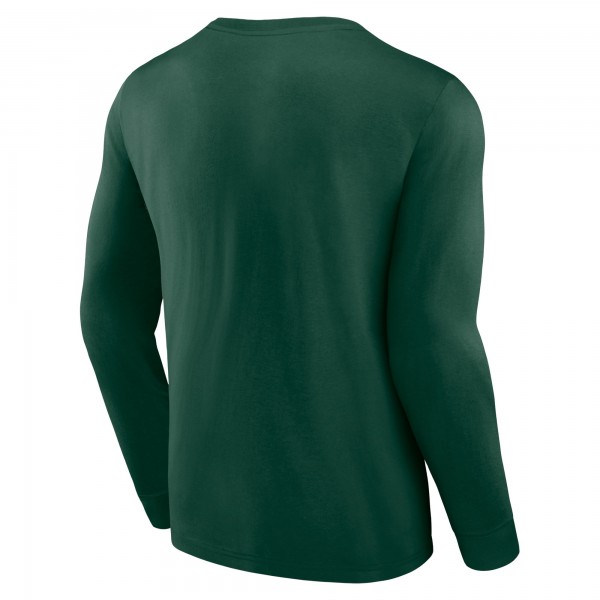 Футболка с длинным рукавом Milwaukee Bucks Baseline - Hunter Green