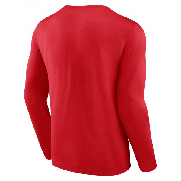 Футболка с длинным рукавом Chicago Bulls Baseline - Red