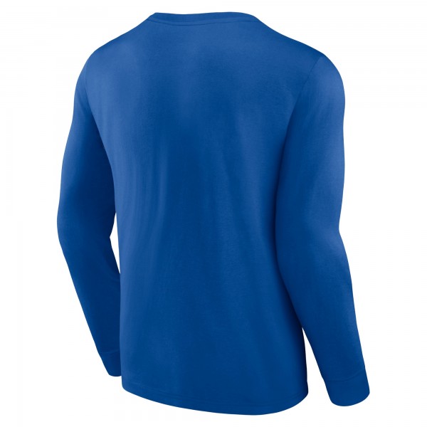Футболка с длинным рукавом Dallas Mavericks Fanatics Baseline - Blue
