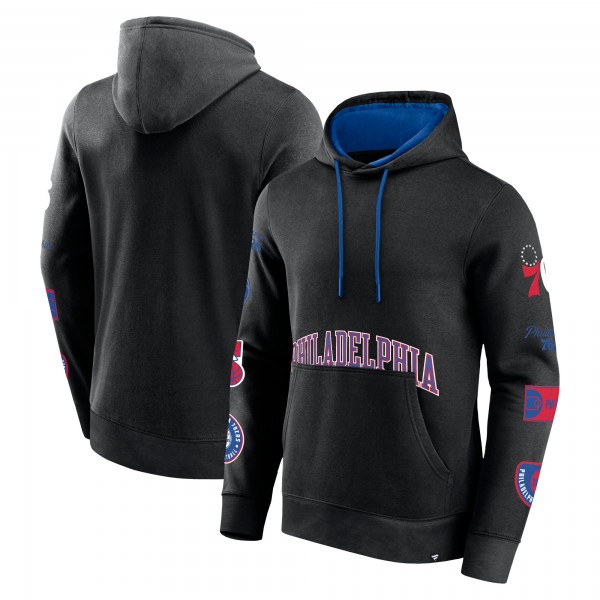 Philadelphia 76ers Fanatics Black Home Court Pullover Hoodie