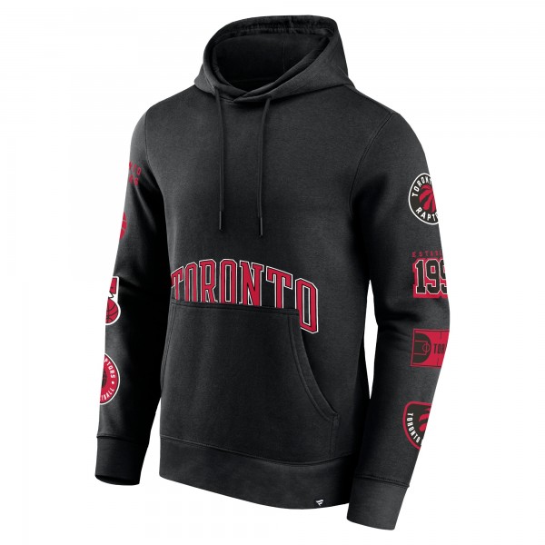 Toronto Raptors Fanatics Black Home Court Pullover Hoodie