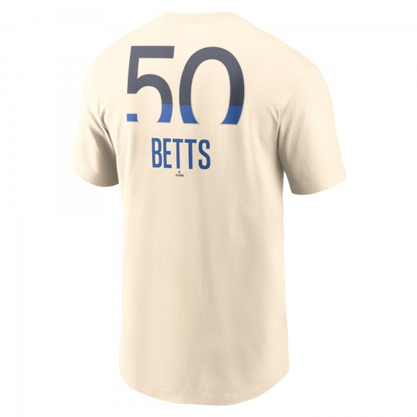 Los Angeles Dodgers Mookie Betts Nike Cream 2024 City Connect Fuse Name & Number T-Shirt