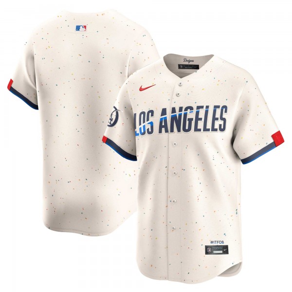 Los Angeles Dodgers Nike Cream 2024 City Connect Limited Jersey