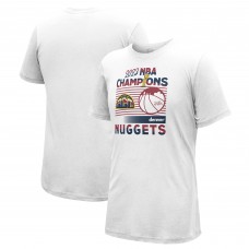 Чемпионская футболка Denver Nuggets Stadium Essentials Unisex 2023 NBA Finals Champions City Edition - White