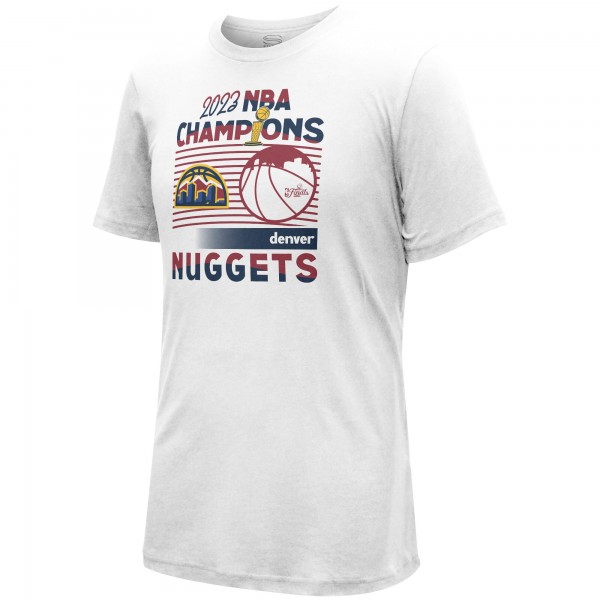 Чемпионская футболка Denver Nuggets Stadium Essentials Unisex 2023 NBA Finals Champions City Edition - White