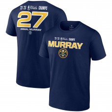 Чемпионская футболка Jamal Murray Denver Nuggets 2023 NBA Finals Champions Dunk Name & Number - Navy