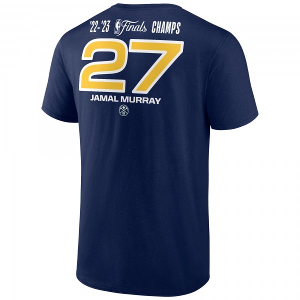 Чемпионская футболка Jamal Murray Denver Nuggets 2023 NBA Finals Champions Dunk Name & Number - Navy